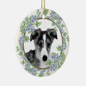 Silken Windhound Puppy Keramik Ornament (Rechts)