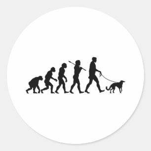 Silken Windhound Runder Aufkleber