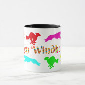 Silken Windhound Running Coffee Tasse (Zentrum)