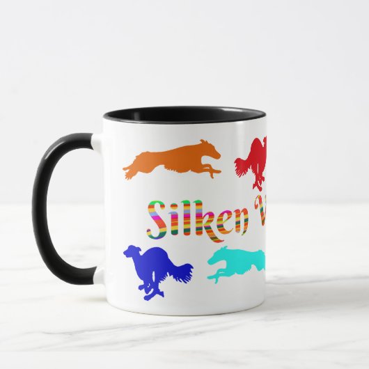 Silken Windhound Running Coffee Tasse (Links)