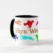 Silken Windhound Running Coffee Tasse (Vorderseite Links)