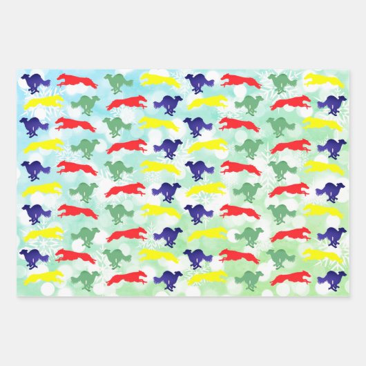 Silken Windhound Running Geschenkpapier Set (Vorderseite 2)