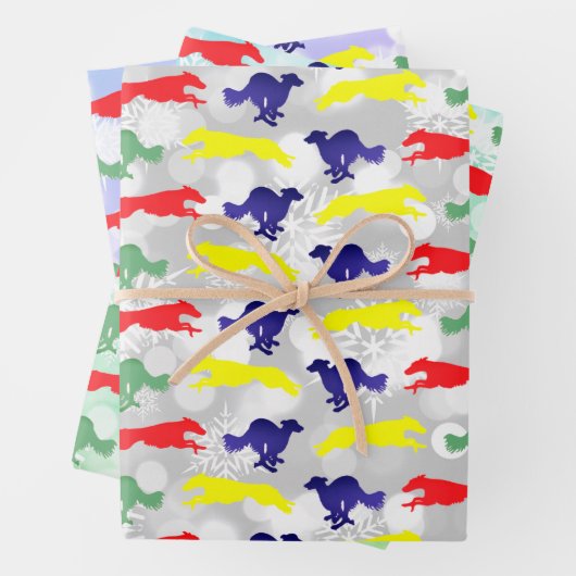 Silken Windhound Running Geschenkpapier Set (Beispiel)