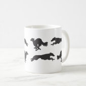Silken Windhound Running Kaffeetasse (VorderseiteRechts)