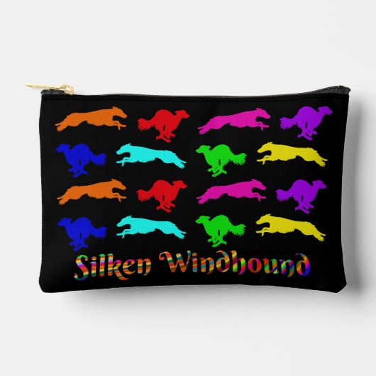 Silken Windhound Running  Zubehörtasche (Vorderseite)