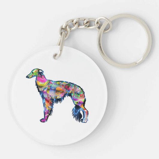 Silken Windhound Schlüsselanhänger (Rückseite)