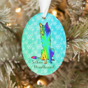 Silken Windhound-Schmuck Ornament