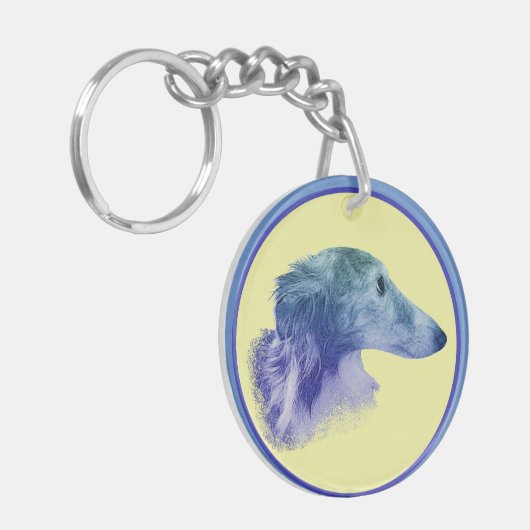 Silken Windhound Star Schlüsselanhänger (Vorderseite links)