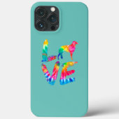 Silken Windhound Tie Dye Love Dog Mom Dad Case-Mate iPhone Hülle (Rückseite)