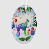 Silken Windhound Weihnachten Ornament (Vorderseite)