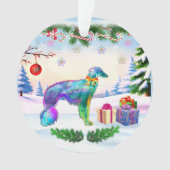 Silken Windhound Weihnachten Ornament (Vorderseite)