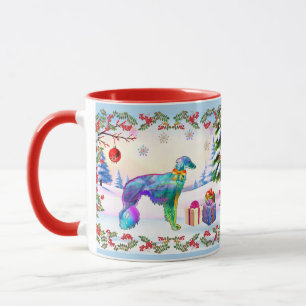 Silken Windhound Weihnachten Tasse
