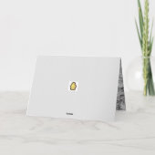 Silken Windhound Weihnachtskarte Dankeskarte (Rückseite)