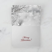 Silken Windhound Weihnachtskarte Dankeskarte (Innenseite)