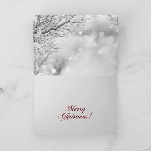 Silken Windhound Weihnachtskarte Dankeskarte (Innenseite)