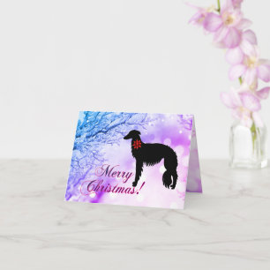 Silken Windhound Weihnachtskarte Karte