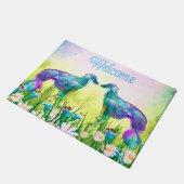 Silken Windhound Welcome Fußmatte (Schrägansicht)