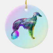 Silken Windhound - Wispy Keramik Ornament (Hinten)