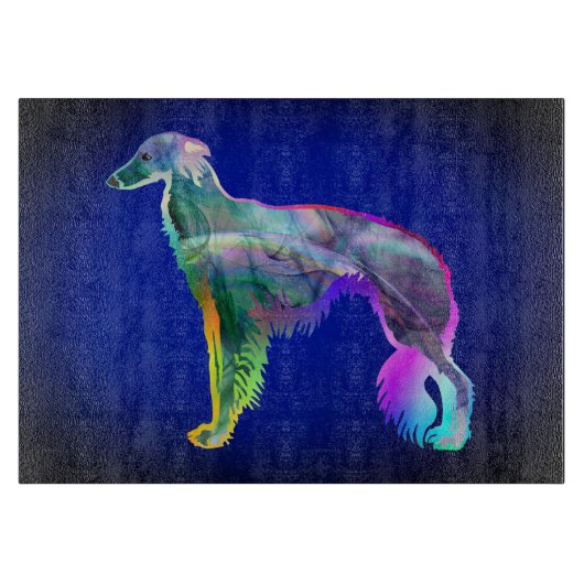 Silken Windhound - Wispy Schneidebrett (Vorderseite)