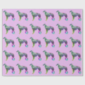 Silken Windhound Wrapping Paper Geschenkpapier (Flach)