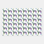 Silken Windhound Wrapping Paper Geschenkpapier Set (Vorderseite 3)
