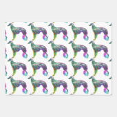 Silken Windhound Wrapping Paper Geschenkpapier Set (Vorderseite)