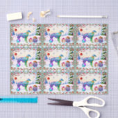 Silken Windhound X-mas Seidenpapier (Handwerk)