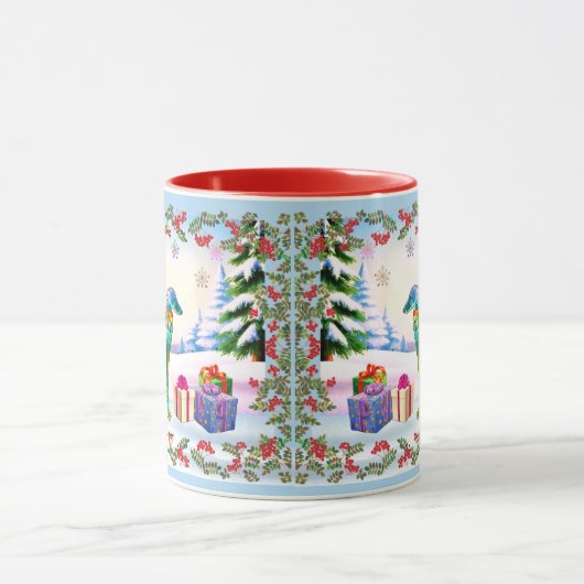 Silken Windhound X-mas Tasse (Zentrum)