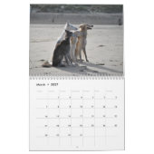 Silken Windhounds 2021 - Spaß am Strand Kalender (Mär 2027)