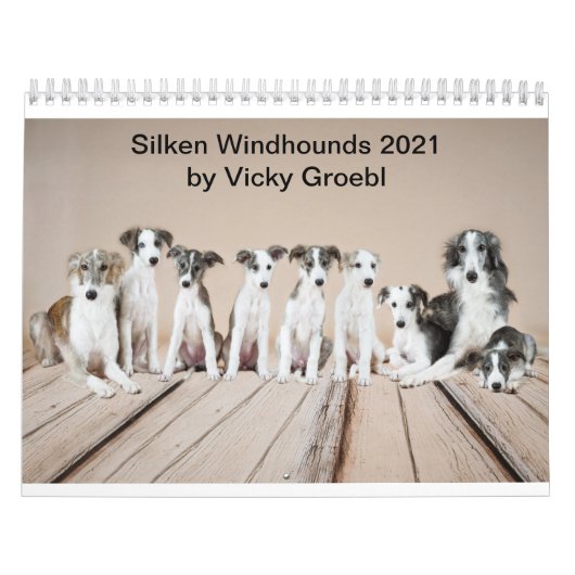 Silken Windhounds 2021 von Vicky Groebl - Puppies Kalender (Titelbild)