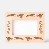 Silken Windhounds laufen Geätzte Rahmen (Vorderseite)