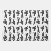 Silken Windhounds laufen Geschirrtuch (Horizontal)