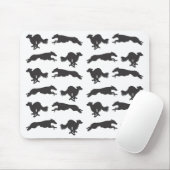 Silken Windhounds laufen Mousepad (Mit Mouse)