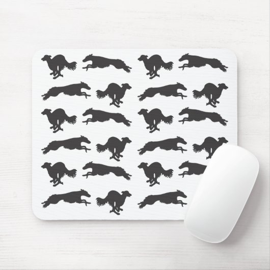 Silken Windhounds laufen Mousepad (Mit Mouse)