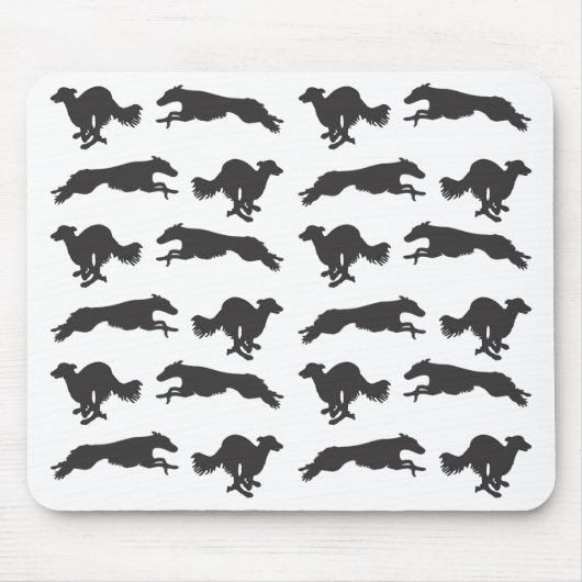 Silken Windhounds laufen Mousepad (Vorne)