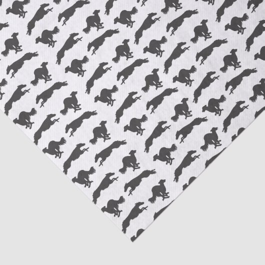 Silken Windhounds laufen Seidenpapier (Ausschnitt)