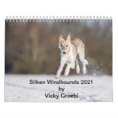 Silken Windhounds von Vicky Groebl Puppies 1-2 Kalender (Titelbild)