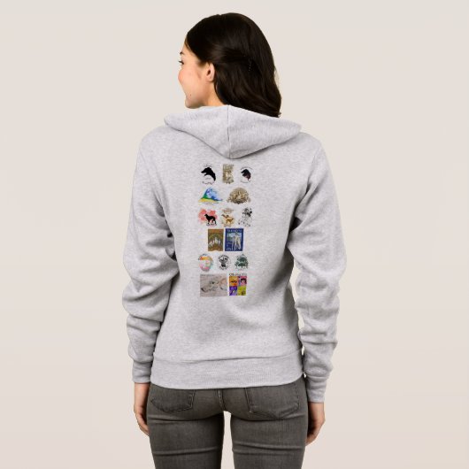 Silkenfest-Logos Zipper-Holodie-Sweatshirt Hoodie (Schwarz voll)