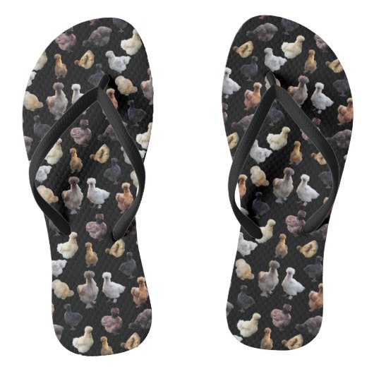 Silkie Bantam Chickens Badesandalen (Fußbett)