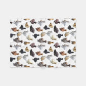 Silkie Bantam Chickens Fleecedecke (Vorderseite (Horizontal))