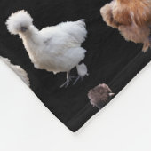 Silkie Bantam Chickens Fleecedecke (Ecke)