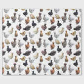 Silkie Bantam Chickens Geschenkpapier (Flach)