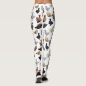 Silkie Bantam Chickens Leggings (Rückseite)