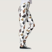 Silkie Bantam Chickens Leggings (Rechts)