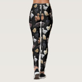 Silkie Bantam Chickens Leggings (Rückseite)
