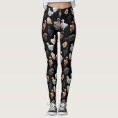 Silkie Bantam Chickens Leggings (Vorderseite)
