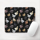 Silkie Bantam Chickens Mousepad (Mit Mouse)