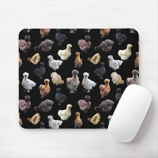Silkie Bantam Chickens Mousepad (Mit Mouse)