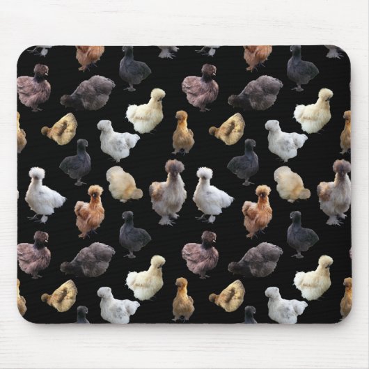 Silkie Bantam Chickens Mousepad (Vorne)