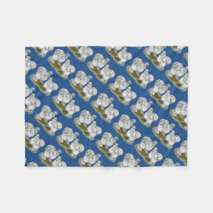 Silkie Bantam Splash Chickens Fleecedecke